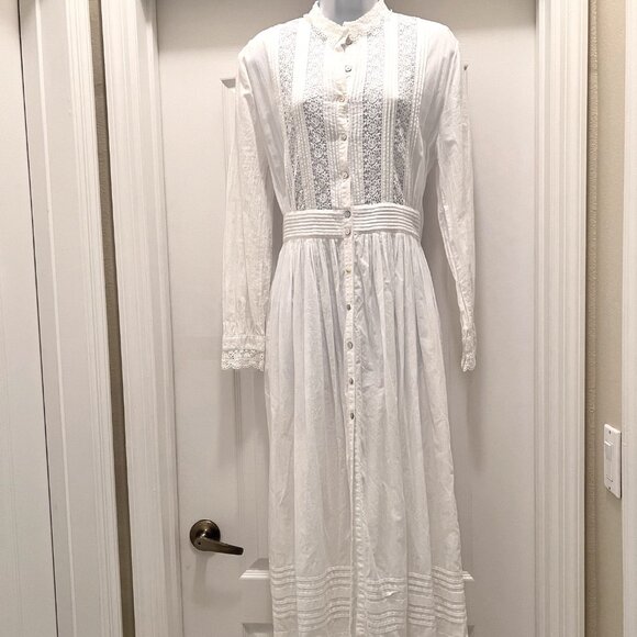 Eileen West Other - Vintage Queen Anne's Lace Gown/Robe-Eileen West Conture Fitted Long Sleeve-Small